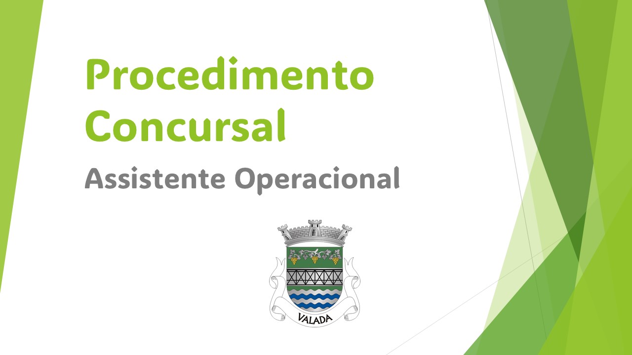 Notícia Procedimento Concursal: Assistente Operacional
